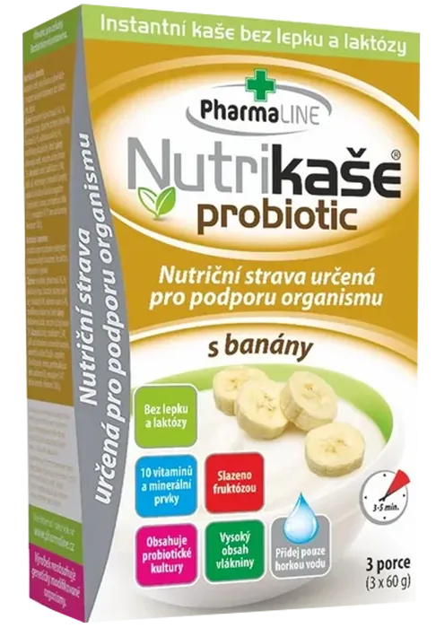 Mogador Nutrikaše probiotic s banány 180g (3x60g)